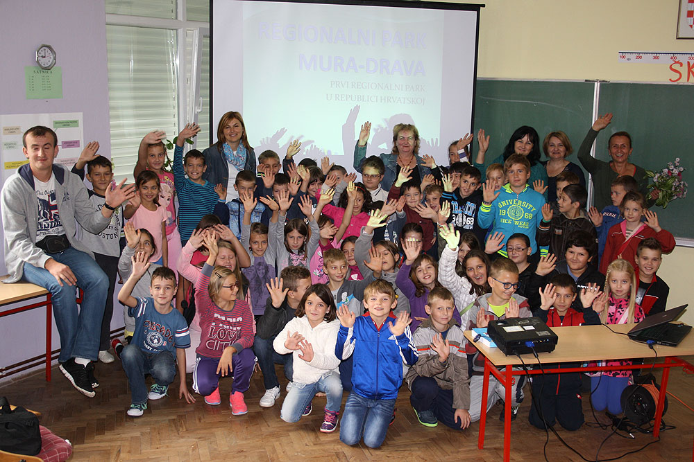 Učenicima Područnih škola OŠ I. G. Kovačić iz Gornjeg Bazja predstavljen Regionalni park Mura-Drava