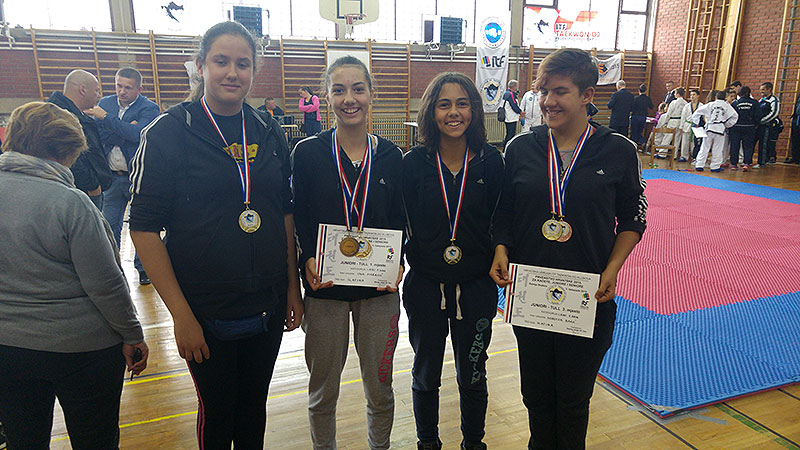 Četiri “slatinske gracije” su prvakinje Hrvatske u tae kwon dou