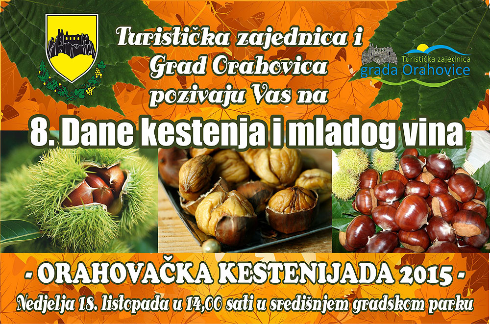 8. dani kestena i mladog vina u Orahovici u nedjelju, 18. listopada