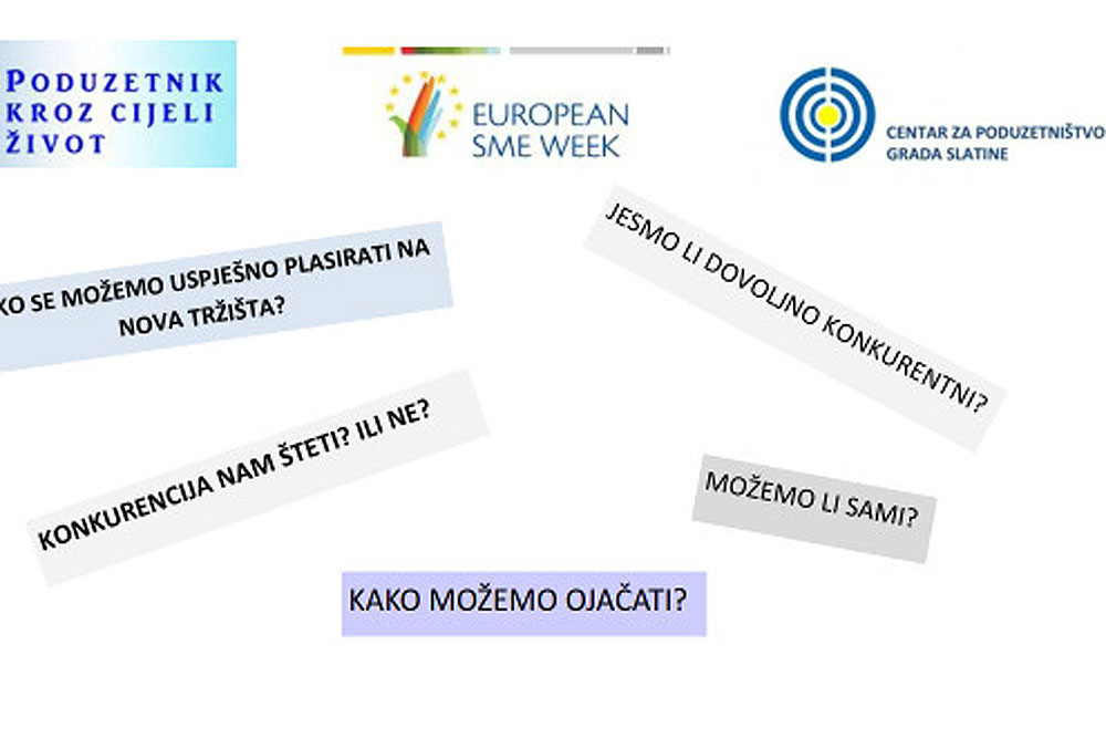Poduzetnički okrugli stol Centra za poduzetništvo grada Slatine 17. studenog