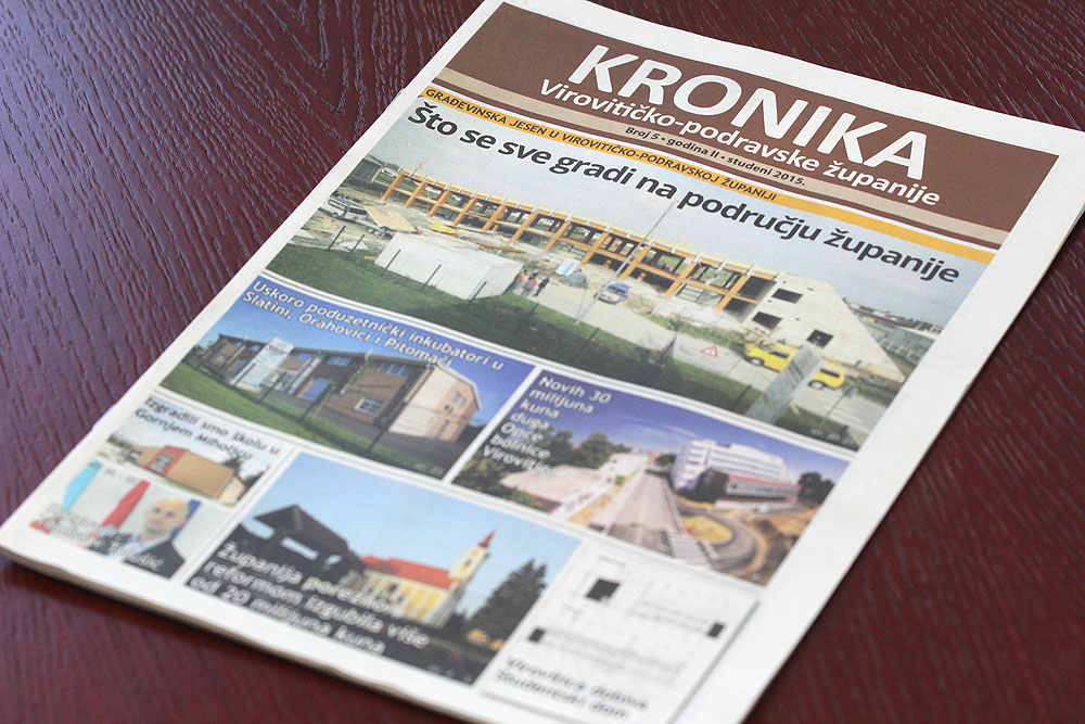 Od ponedjeljka, 2. studenog, novi broj Kronike Virovitičko-podravske županije u svakom kućanstvu