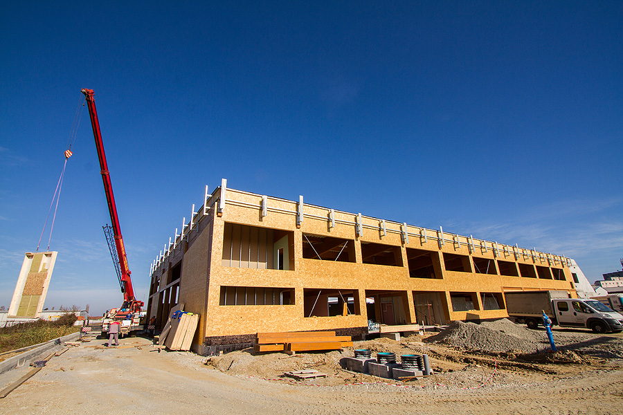 FOTO: Radovi na izgradnji Panonskog drvnog centra kompetencija u Virovitici odvijaju se prema planu