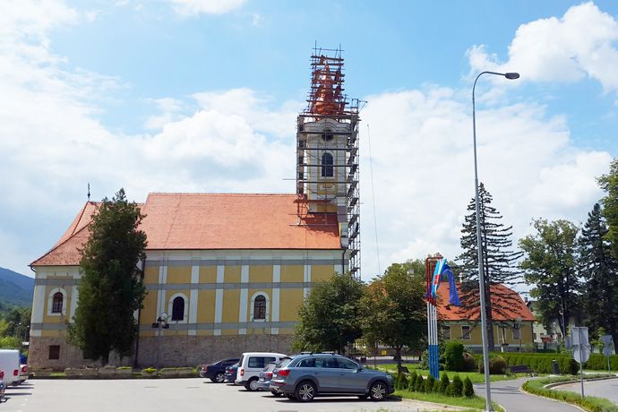 Foto: Privode se kraju radovi na zvoniku Župne crkve Našašća svetog Križa u Orahovici 1 CrkvaOrahovica