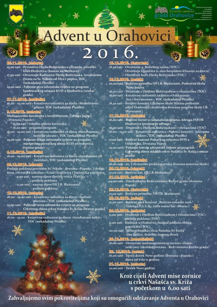 Od 26. studenog počinje Advent u Orahovici, ove godine u grad stiže klizalište, ”Zimska bajka” i ”Božićno rokanje” 1 advent-u-orahovici