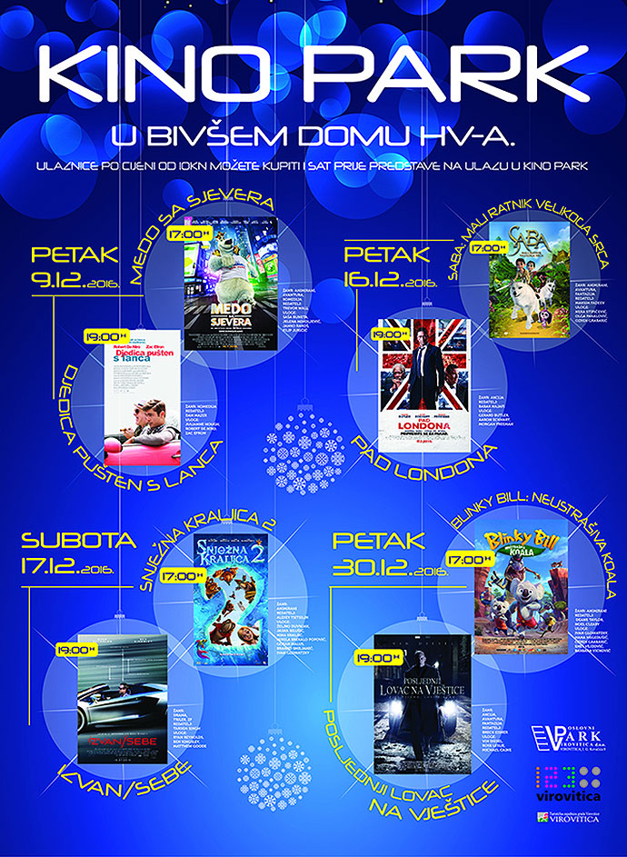 "Medo sa sjevera" u petak 9. prosinca "otvara" VTC Kino Park, cijena ulaznica bit će 10,00 kuna 1 kinopark