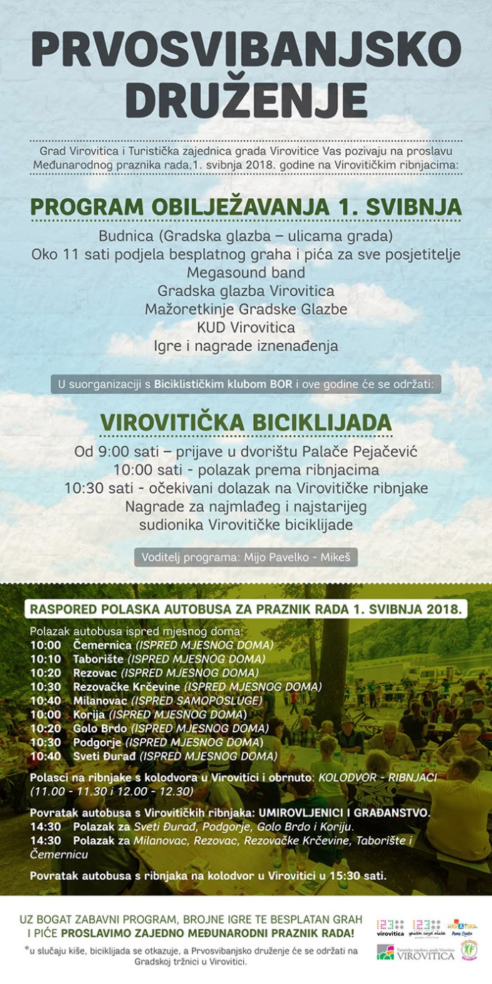 Međunarodni praznik rada: Virovitička biciklijada i Prvosvibanjsko druženje na Virovitičkim ribnjacima 1 prvi svbianj vtc
