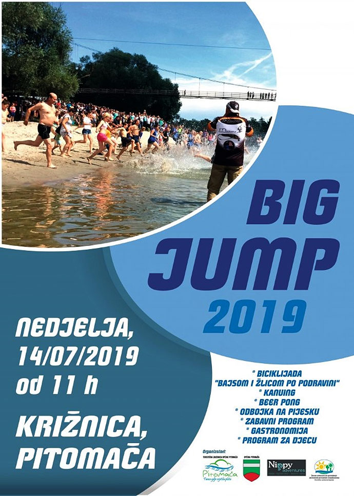 Big Jump 2019.: U nedjelju 14. srpnja dođite na Križnicu i uživajte u bogatom zabavnom i sportskom programu uz neizostavni "skok u Dravu" 1 6vjuxsdj