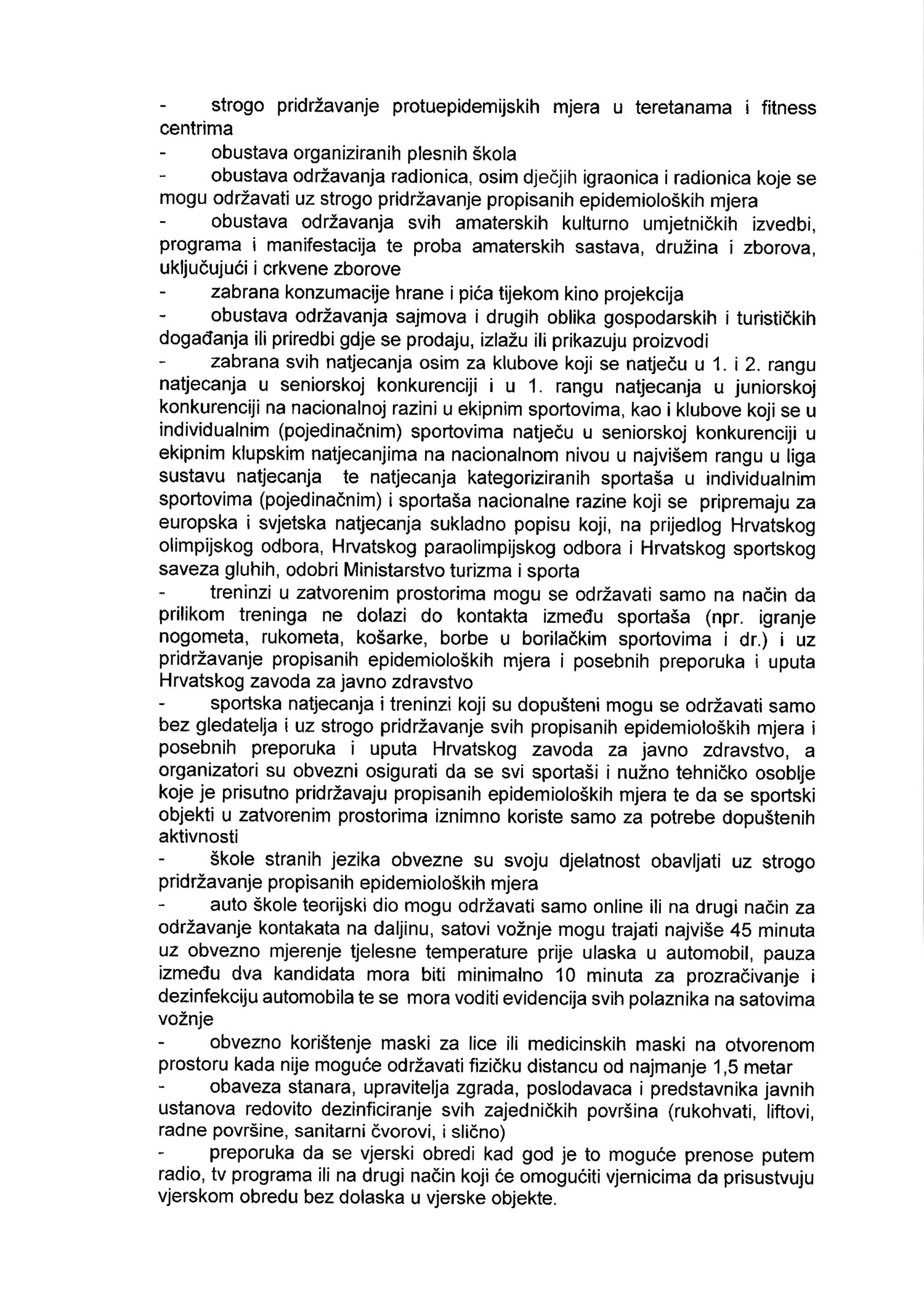 Stožer civilne zaštite Republike Hrvatske: Pogledajte što se sve mijenja od ponedjeljka 1. ožujka 2 b