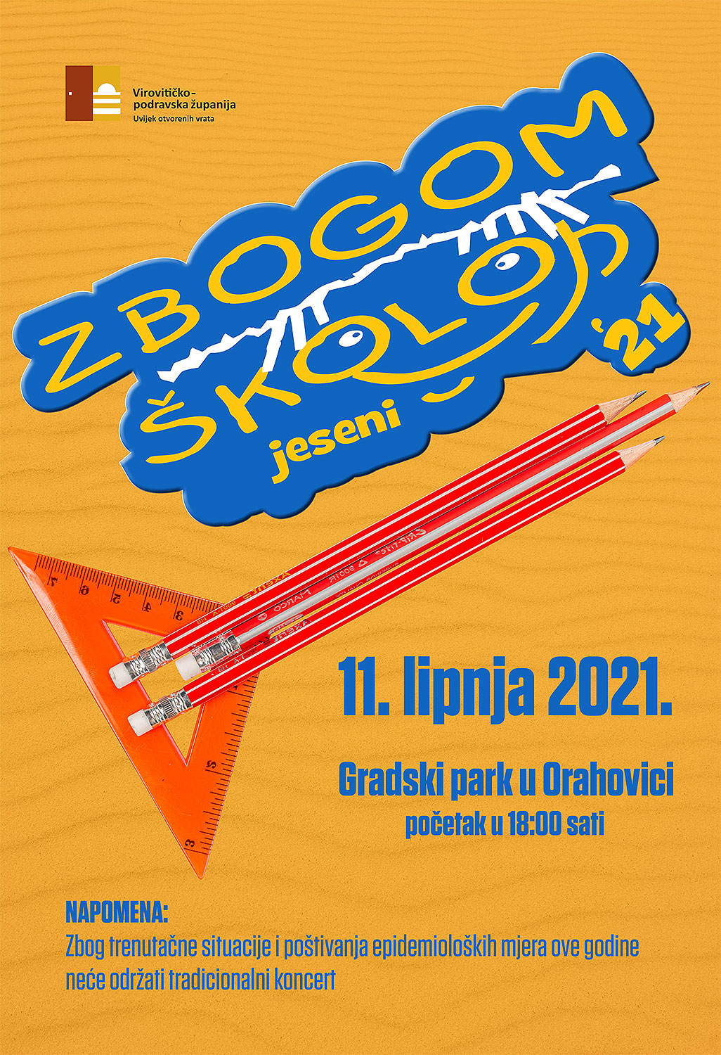 VPZ Plakat Zbogom skolo do jeseni 2021