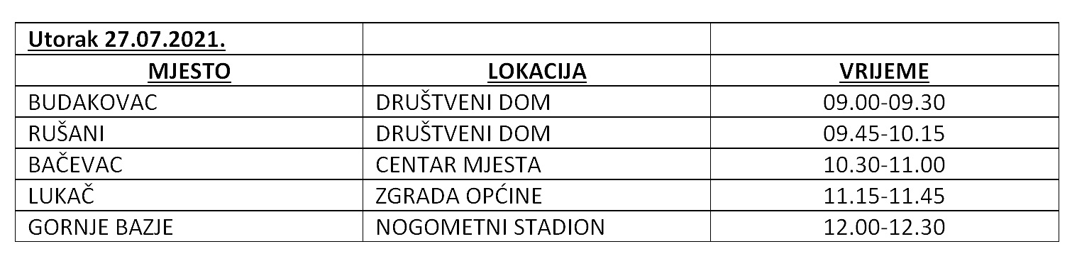 Od ponedjeljka 26. srpnja ponovno kreće COVID-bus koji će obići 57 mjesta diljem Virovitičko-podravske županije, doznajte raspored za svoje naselje 2 27 srpanj