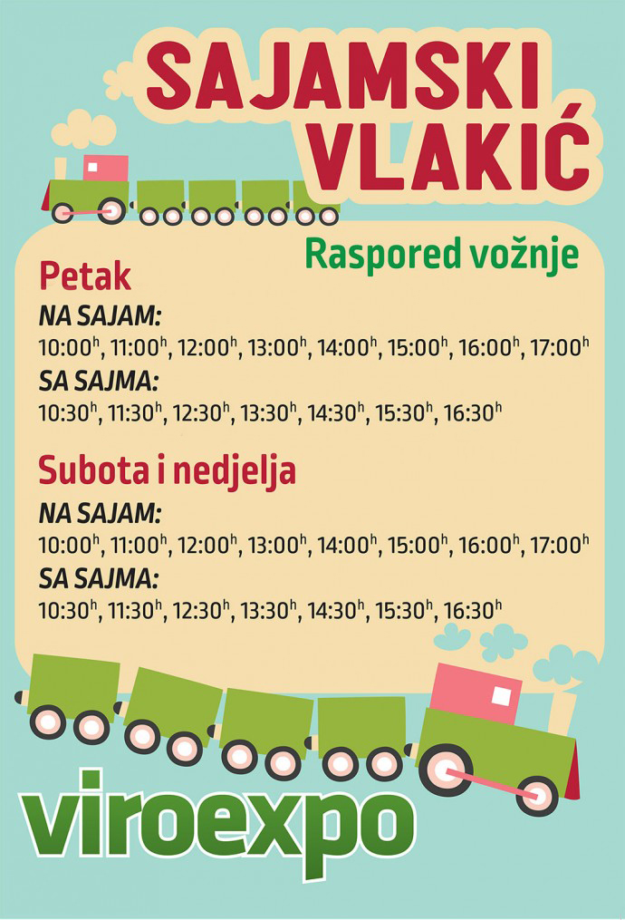 Sajamski vlakić će i ove godine prevoziti najmlađe posjetitelje na Viroexpo 2022 – pogledajte raspored vožnje 1 vlakic fajnal