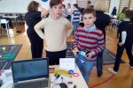 Na Državnom natjecanju naprednih robotičara MakeX Croatia 2018. sudjelovali su učenici, Miko Matešić i Frane Zubak, te mentor Miroslav Hanižar iz Čačinaca 1 6