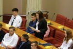Slatinčani na 7. Simuliranoj sjednici Hrvatskoga sabora za učenike srednjih škola 4 slatina sabor 4