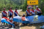 Sedmorica veličanstvenih, Mato Bubaš, Martin Bišćan, Matija Kolar, Pavo Tutenov, Dražen Buketa, Mario Kovač i Tomislav Kolec, uz sunce, kišu, led i vjetar, spojili su Voćin i Knin 1 knin
