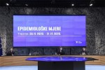 Predsjednik Vlade RH Andrej Plenković: Ovaj virus ozbiljna je prijetnja zdravlju i životima te još jednom pozivam na odgovorno ponašanje, nove mjere stupaju na snagu u subotu 4 26 11 2020 Predstavljanje epidemioloskih mjera NSK 10