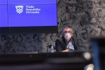 Predsjednik Vlade RH Andrej Plenković: Ovaj virus ozbiljna je prijetnja zdravlju i životima te još jednom pozivam na odgovorno ponašanje, nove mjere stupaju na snagu u subotu 7 26 11 2020 Predstavljanje epidemioloskih mjera NSK 15