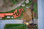Aglomeracija Pitomača: Započelo postavljanje cijevi u okviru izgradnje sustava odvodnje u naselju Otrovanec 1 DJI 0125