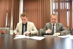 Virovitičko-podravski župan Igor Andrović i gradonačelnik Slatine Denis Ostrošić potpisali ugovor o darovanju nekretnina za potrebe dogradnje Industrijsko obrtničke škole 1 PDC 3973