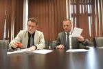 Virovitičko-podravski župan Igor Andrović i gradonačelnik Slatine Denis Ostrošić potpisali ugovor o darovanju nekretnina za potrebe dogradnje Industrijsko obrtničke škole 2 PDC 3997