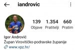 Župan.hr: Igor Andrović je među najuspješnijim i najpopularnijim županima na Facebooku, gotovo svaki deseti stanovnik VPŽ je njegov pratitelj 2 igor androvic instagram