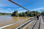 Drava odsjekla Križnicu od kopna: Do pješačkog mosta može se samo čamcem i traktorom, a vrhunac vodenog vala očekuje se s utorka na srijedu 1 20230808 083926
