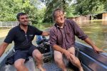 Drava odsjekla Križnicu od kopna: Do pješačkog mosta može se samo čamcem i traktorom, a vrhunac vodenog vala očekuje se s utorka na srijedu 17 20230808 094951