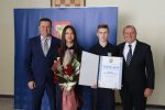 Dodijeljena javna priznanja zaslužnima za promicanje i razvoj općine Lukač, Zlatne plakete, posthumno Lazi Miočinoviću i DVD-u Turanovac 3 IMG 9699