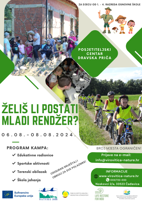 Projekt LIFE RESTORE for MDD: Kamp za mlade rendžere 1 kampletakfinalni2024
