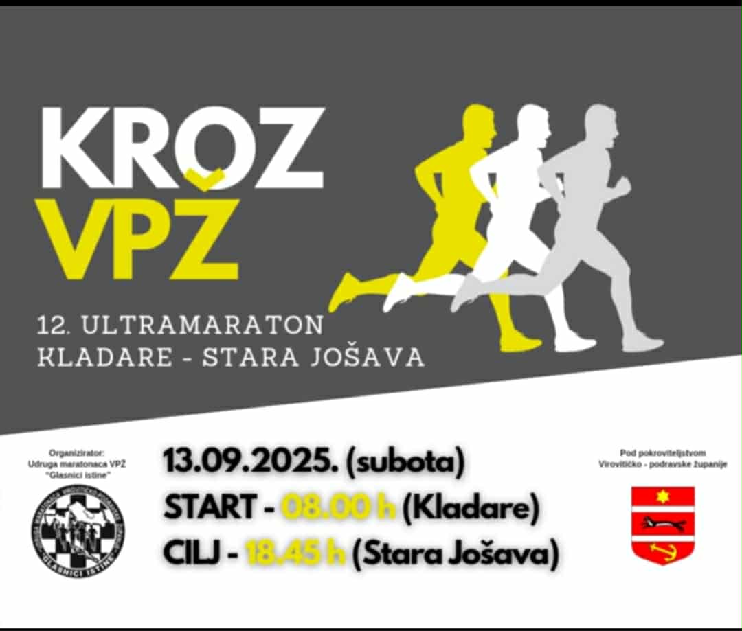 I ove godine u povodu Dana VPŽ “Glasnici istine” trčat će ultramaraton od Kladara do Stare Jošave u duljini od 86 kilometara 1 najava Kroz Vpz 2025
