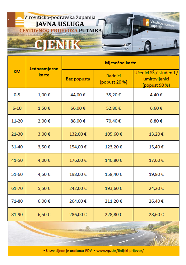 Cjenik VPZ