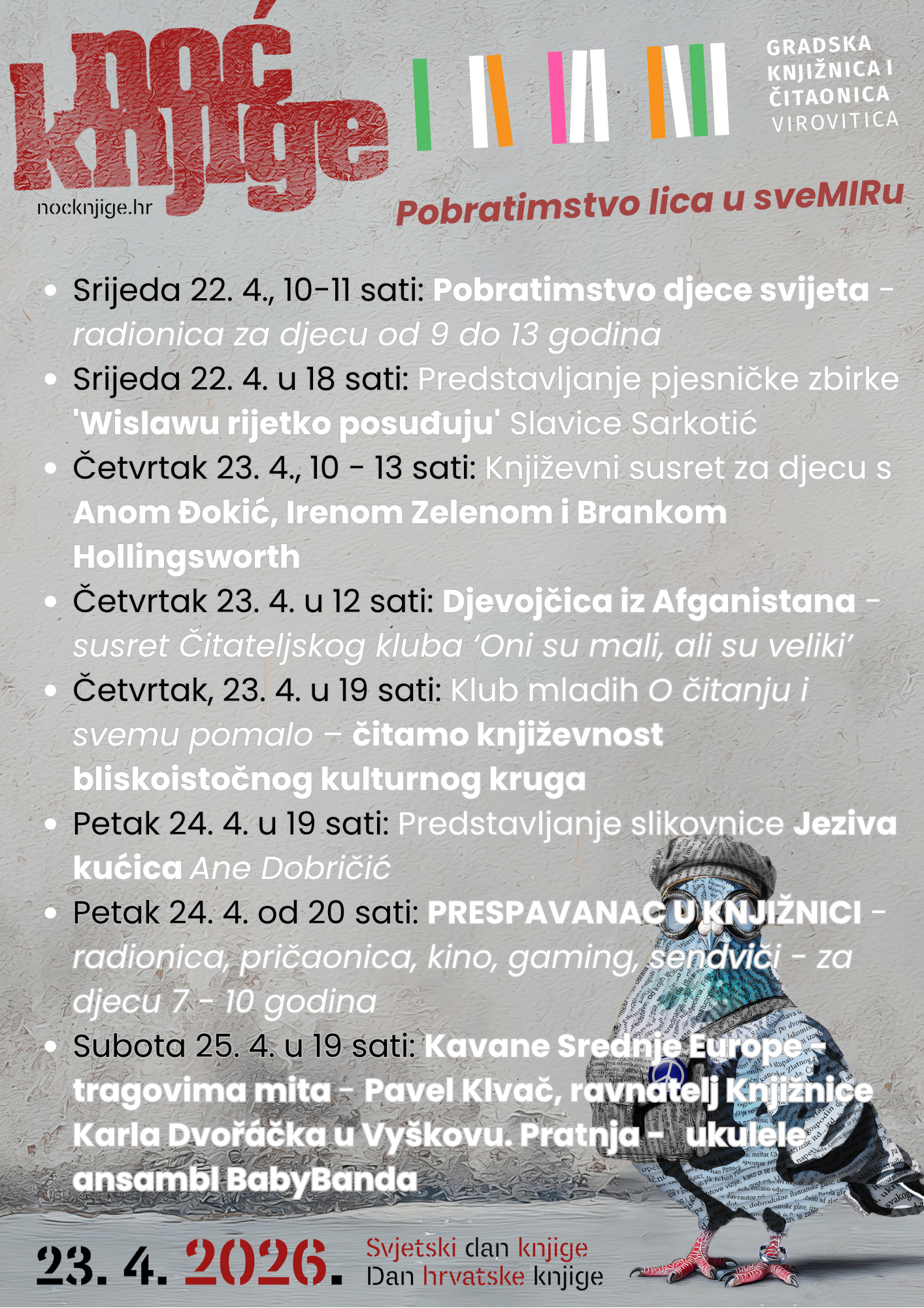 Protuteža podijeljenom i opterećenom svijetu: Doznajte program Noći knjige 2026. u Gradskoj knjižnici i čitaonici Virovitica 1 image002