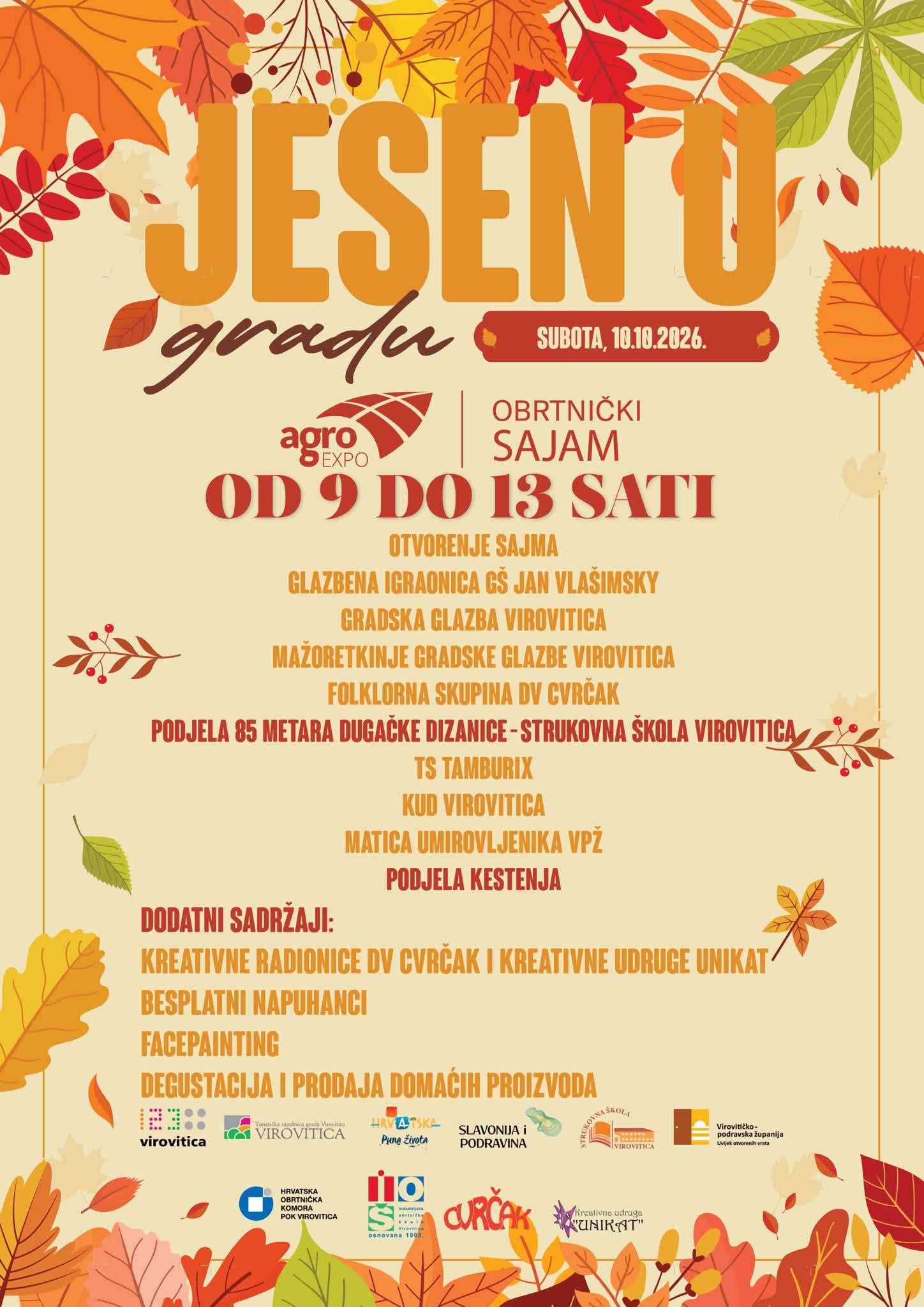 Jesen u gradu, Agroexpo i Obrtnički sajam ponovno stižu u središte Virovitice: Posjetitelje očekuje 85 metara duga dizanica 1 828471243 1556240556538918 7930576546293051323 na
